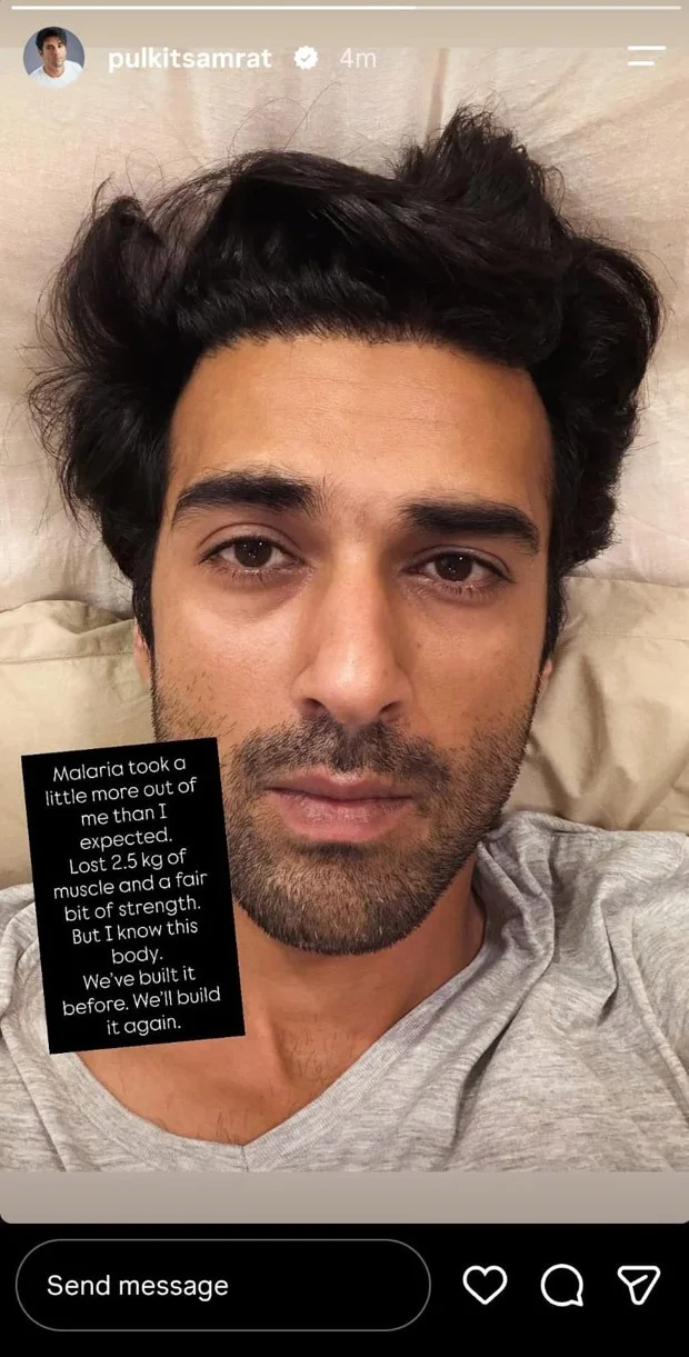 Pulkit Samrat Loses 2.5 kg Muscle to Malaria