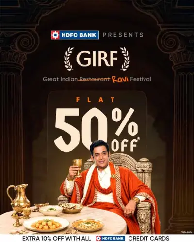 Swiggy Dineout GIRF 2026 Offers Up to 50% Off Dining
