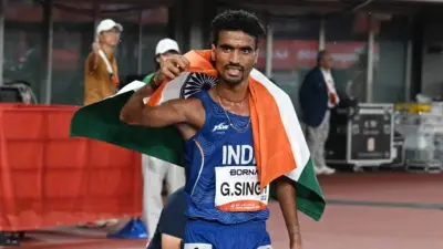 Gulveer Singh Wins Bronze Asian Games 5000m Hat-Trick