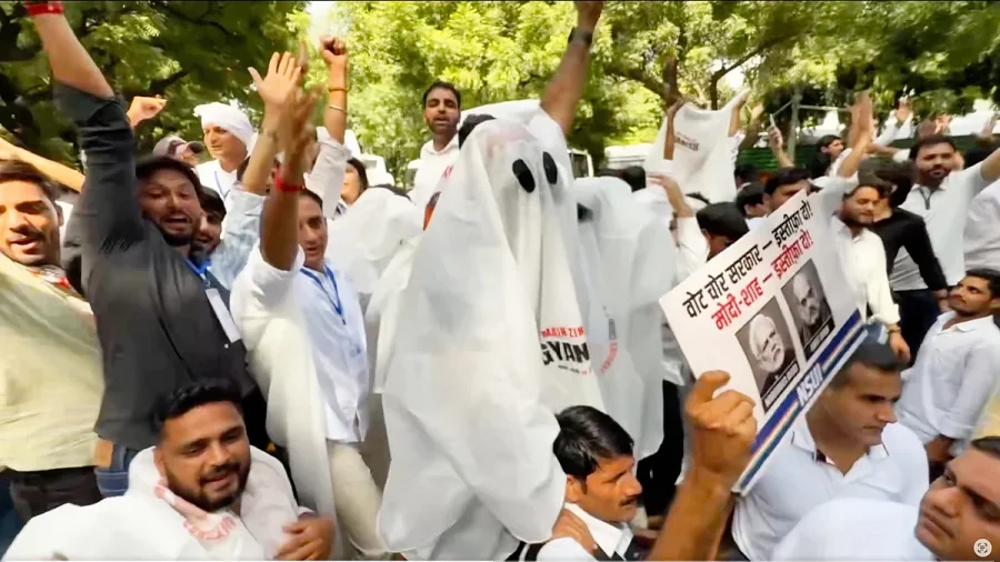 IYC Living Ghosts Protest Demands CEC Resignation