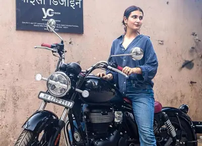 Fatima Sana Shaikh Bike Makeover Photos Go Viral