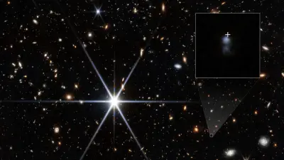 Webb Telescope Finds Farthest Fast Radio Burst Galaxy