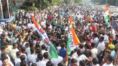 TMC March Blocked in Kolkata Sparking Democracy Debate