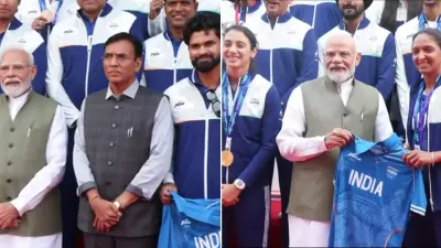 PM Modi Meets Gold-Winning Indian Cricket Teams After Asian Games Triumph